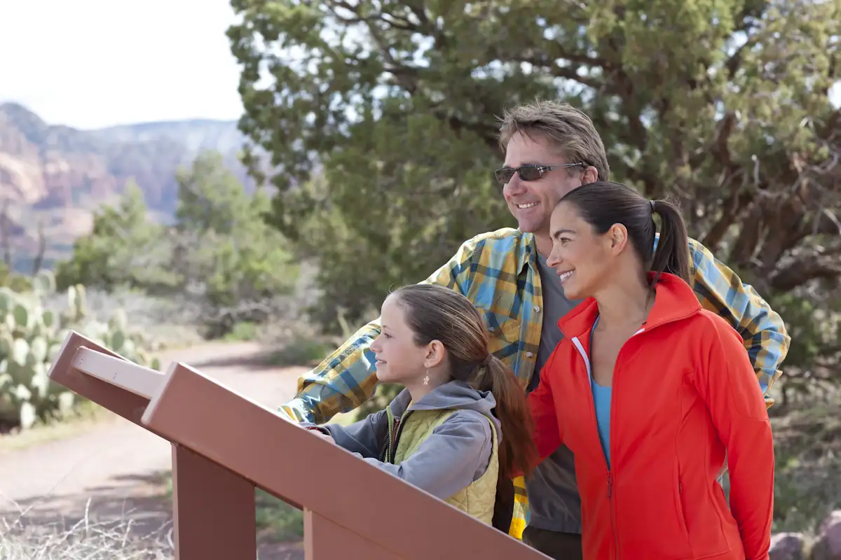 Une famille en voyage aux USA